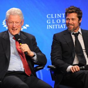 Brad Pitt and Bill Clinton