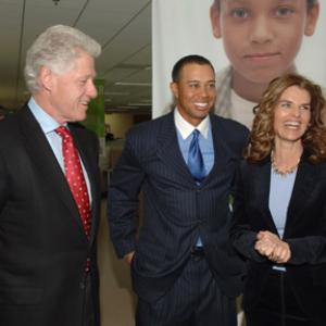 Bill Clinton Maria Shriver and Tiger Woods
