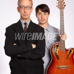 PASADENA CA  OCTOBER 25 Actor and comedian Andy Dick L and Comedy Partner Paris Dylan pose before their performance at The Ice House Comedy Club on October 25 2012 in Pasadena California Photo by Michael SchwartzWireImage