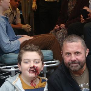 Luke Cawley as a young Kane Hodder
