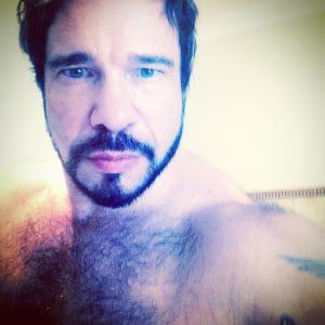Other flattering chest shot! Domiziano Arcangeli is one of the most handsome single dads in Los Angeles, CA.