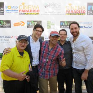 Frank Amoruso Jacques Mitchell Flavio Alves Roy Wol and Rafi Gokay at the Florida premiere of Tom in America at the 2014 Fort Lauderdale International Film Festival