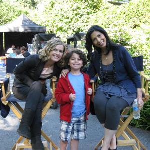 Bruce onset of Psych with Maggie Lawson & Rose Abdoo