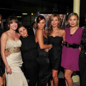 Carrie Fisher, Briana Evigan, Margo Harshman, Rumer Willis, Leah Pipes, Jamie Chung and Audrina Patridge at event of Sorority Row (2009)