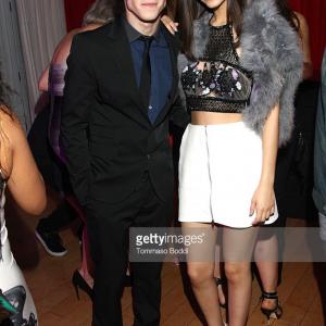 LOS ANGELES,CA - FEBRUARY 08: Actors Talon Reid (L) and Victoria Justice attend the Red Light Management 2015 Grammy Awards After Party held at Mondrian Hotel on February 8, 2015 in Los Angeles, California.Photo by Tommaso Boddi/Getty Images for Red Light