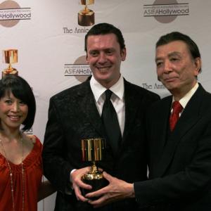 James Hong, Nicolas Marlet and Lauren Tom at event of Kung Fu Panda (2008)