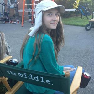 On the set of The Middle October 2014