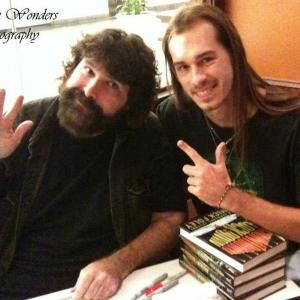 Sean Leser and WWE Hall of Famer Mick Foley