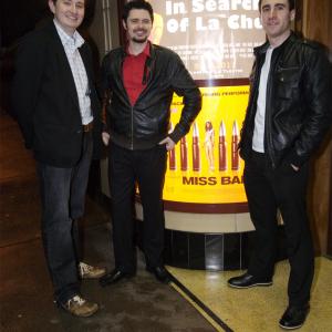 In Search Of La Che Premiere at the Glasgow Film Theatre (L-R) Chris Quick, Andy S. McEwan, Mark D. Ferguson