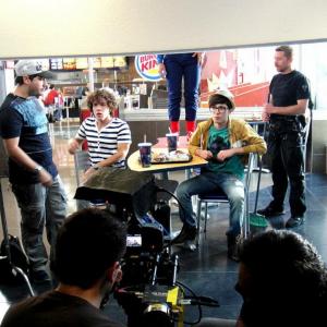 Lydon Erik behind the scenes of Burger King commercial 2013
