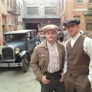 On Set of TNTs new series Mob City directed by Frank Darabont
