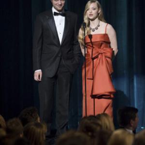 Presenters Robert Pattinson and Amanda Seyfried during the live ABC Telecast of the 81st Annual Academy Awards from the Kodak Theatre in Hollywood CA Sunday February 22 2009