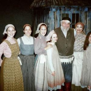 Actress Terry Kaye in Fiddler on the Roof with Theodore Bikel