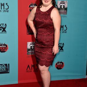 HOLLYWOOD CA  OCTOBER 05 Actress Jamie Brewer attends FXs American Horror Story Freak Show premiere screening at TCL Chinese Theatre on October 5 2014 in Hollywood California