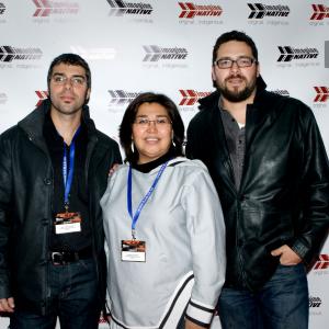 The Inhabit Media team at the TIFF Lightbox in Toronto, ON, during the premiere of Amaqqut Nunaat: The Country of Wolves. (October 2011)
