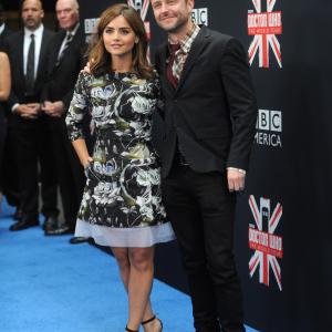Chris Hardwick and Jenna Coleman at event of Doctor Who 2005