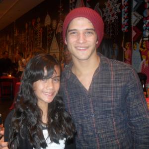 Emily with Tyler Posey at the White Frog Premiere Gala