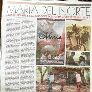 Maria Del Norte New ValleyMade Film Explores Border Mystery The Monitor Festiva Magazine 13 January 2012 pg 12F