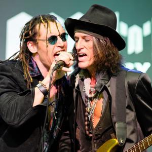Performing live with Joe Perry from Areosmith