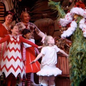 Felicity Bryant and the 2010 cast of Dr Seuss How The Grinch Stole Christmas at The Old Globe Theatre