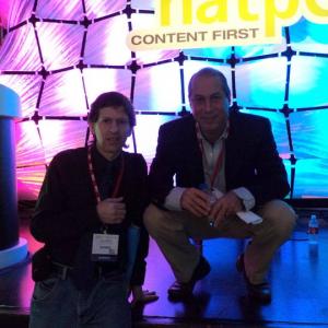 With Media Executive Jeff Nathanson at the Natpe convention. Miami Beach 2011