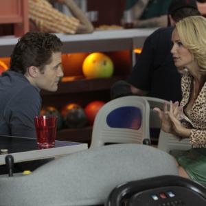 Still of Kristin Chenoweth and Cory Monteith in Glee 2009