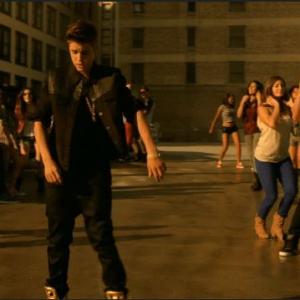 Lang Maddox and Justin Bieber in Boyfriend music video