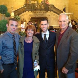 Shooting Broken Vows 2014 at The Biltmore Hotel in Los Angeles with Cam Gigandet Rene Ashton and Wes Bentley