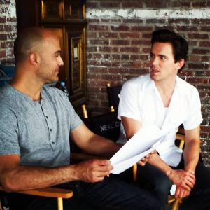 Discussing scenes with the great Matt Bomer