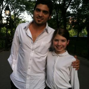 Booch OConnell with Oshri Cohen on the set of New York