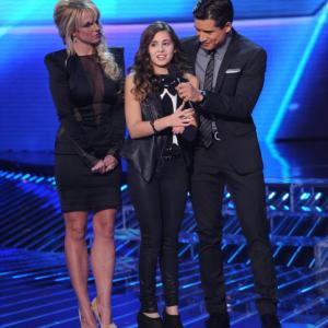 Still of Britney Spears Mario Lopez and Carly Rose Sonenclar in The X Factor 2011