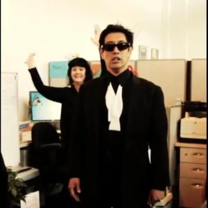 Bonnie Burton and Grant Imahara in Gangnam Style With Grant Imahara from MythBusters at Revision3 music video