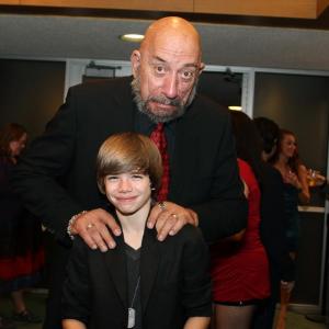 Connor with horror movie icon star Sid Haig at the premiere of the movie MIMESIS.