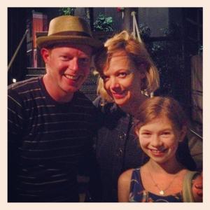 Backstage at the Delacorte Theater with Jesse Tyler Ferguson and Emily Bergl