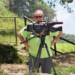 Mike Wargo on location in Northern Uganda during filming of the Road to Hope Summer 2013