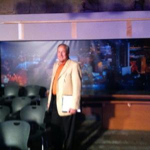 Mike Wargo on the set of Michianas Rising Star