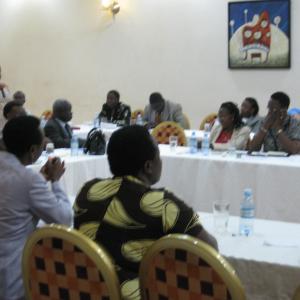 Following a private screening of Okuyamba for Members of the Ugandan Parliament in July 2012.