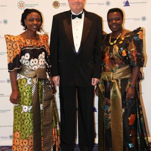 At the National Hospice Foundation Gala with Ugandan palliative care leaders Fatia Kiyange and Rose Kiwanuka