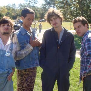 Michael Trotter, Danny Pudi, Nestor Absera, and Preston Jones in Paramount feature, Road Trip: Beer Pong