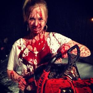 As Serial Killer Chastity in the Short Film SPIDER