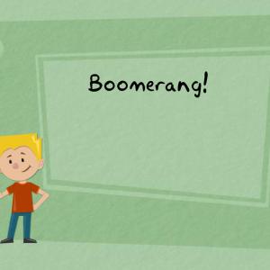 Boomerang music video image