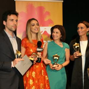Stefano Capuzzi Lapietra Tuna Dwek Suzana Pires Los Angeles Brazilian Film Festival  Award Cerimony Feature Film The Great Victory