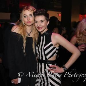 Maddie Phillips and Natalie Grace at Check Mate Film's Be Scene event 2013