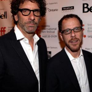 Ethan Coen and Joel Coen at event of A Serious Man 2009
