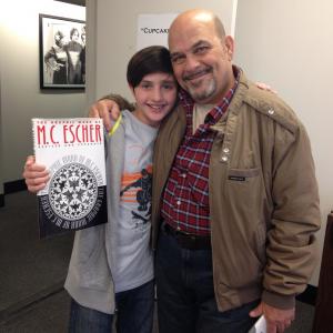 On the set of Saint Francis with Jon Polito He gave me this book of optical illusions cuz he heard I was doing my science fair on them One of the sweetest and most gracious guys Ill ever meet