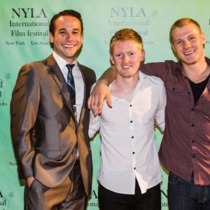 Actor Eric Ronquillo, Director Joel Blacker, and actor/producer Torrey Drake at event for In Harmony