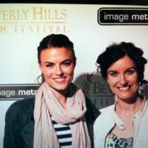 Producer Audrey Matos and costumer Mary Jo Anderson at the Beverly Hills Film Festival screening of Atonal