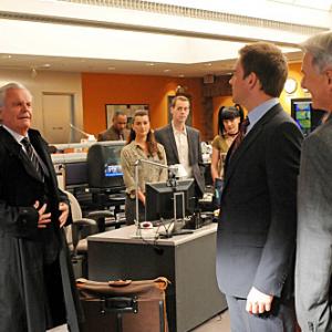 Still of Mark Harmon, Robert Wagner, Pauley Perrette and Michael Weatherly in NCIS: Naval Criminal Investigative Service (2003)