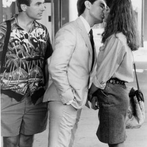Still of Kirstie Alley, Mark Harmon and Robin Thomas in Summer School (1987)