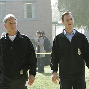 Still of Mark Harmon and Sean Murray in NCIS: Naval Criminal Investigative Service (2003)